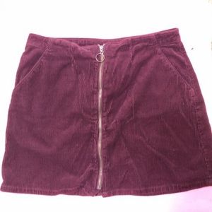 Maroon Skirt
